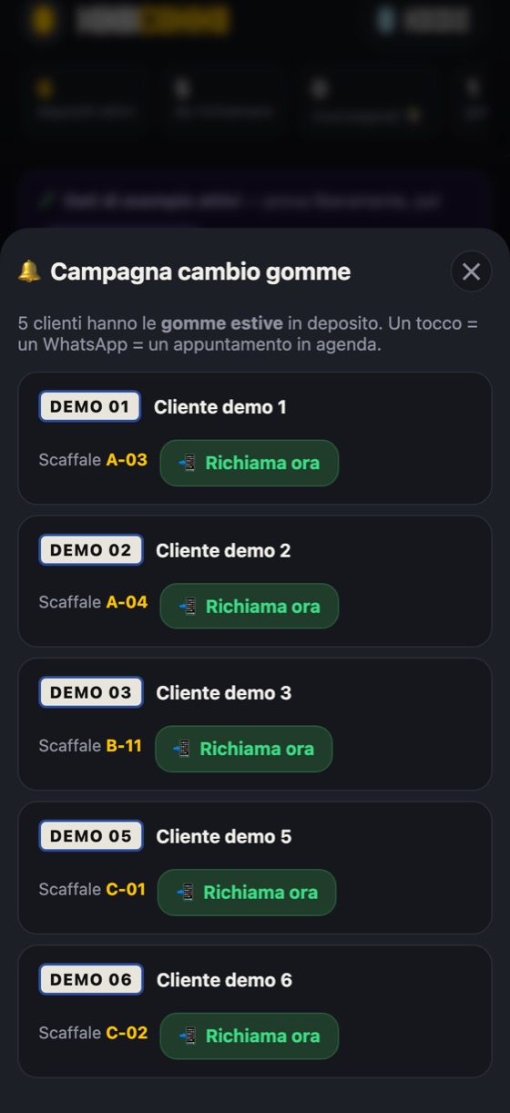 Campagna cambio gomme